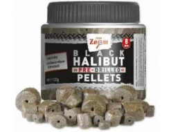 Carp Zoom Pre-Drilled Black Halibut Pellets 20mm 120g